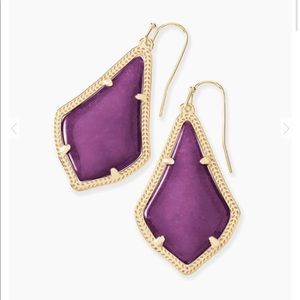 Kendra Scott / Alex Earrings / Purple Jade
